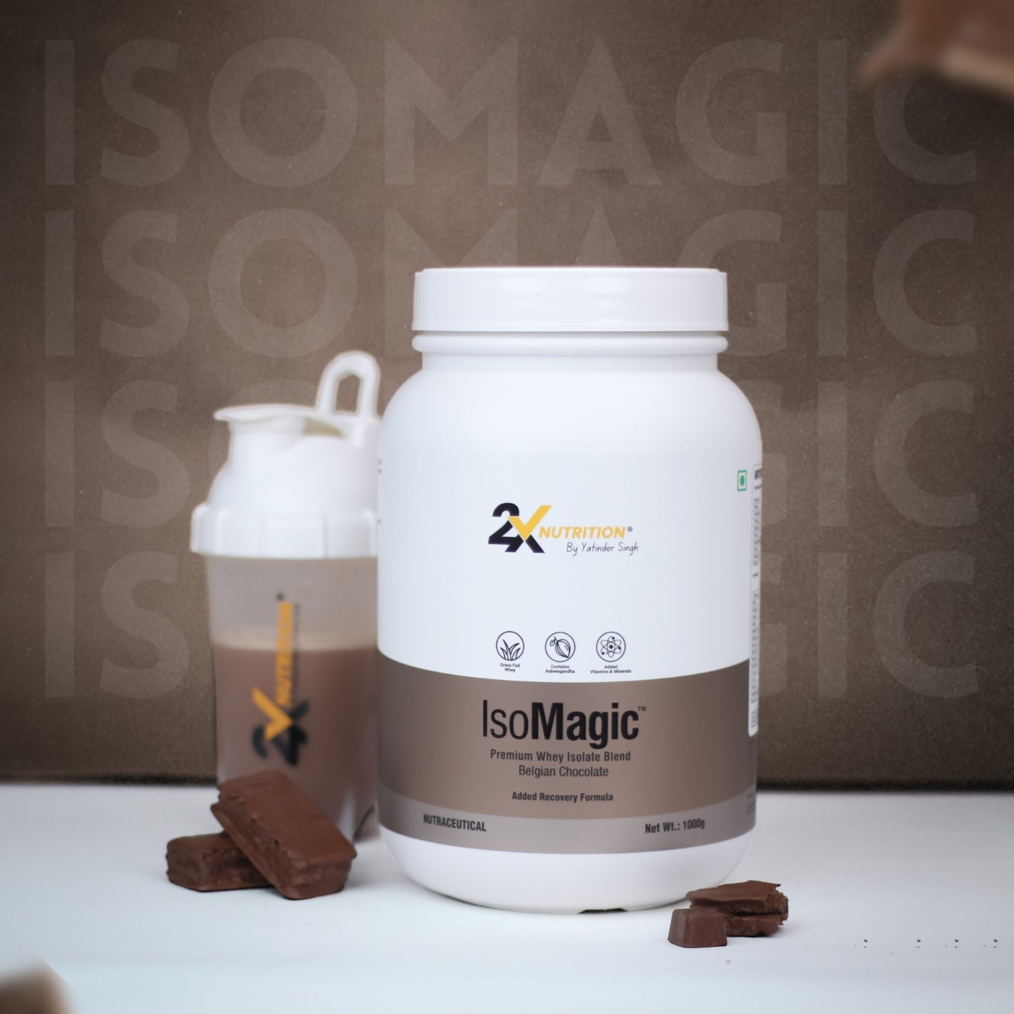 IsoMagic (Belgian Chocolate-1kg) - 2X Nutrition
