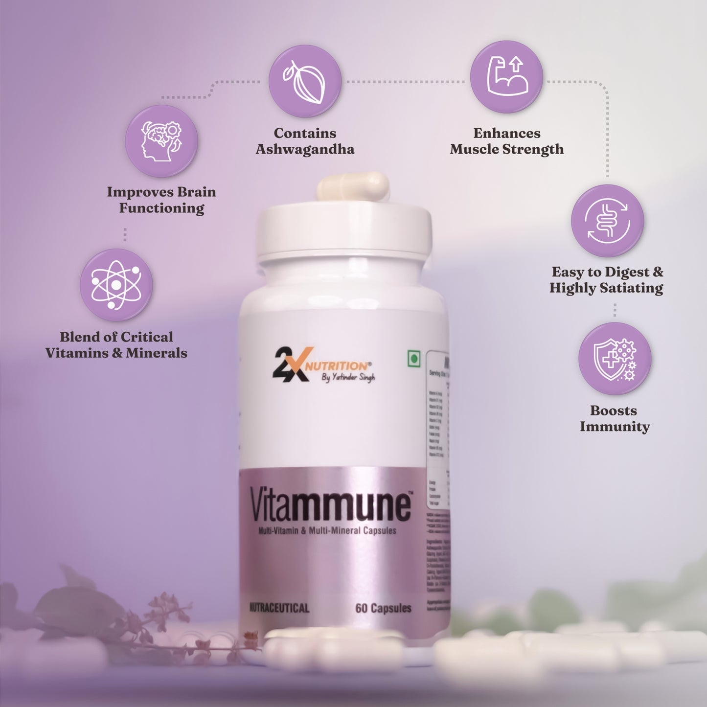 Vitammune, Multivitamins & minerals Capsule - 2X Nutrition