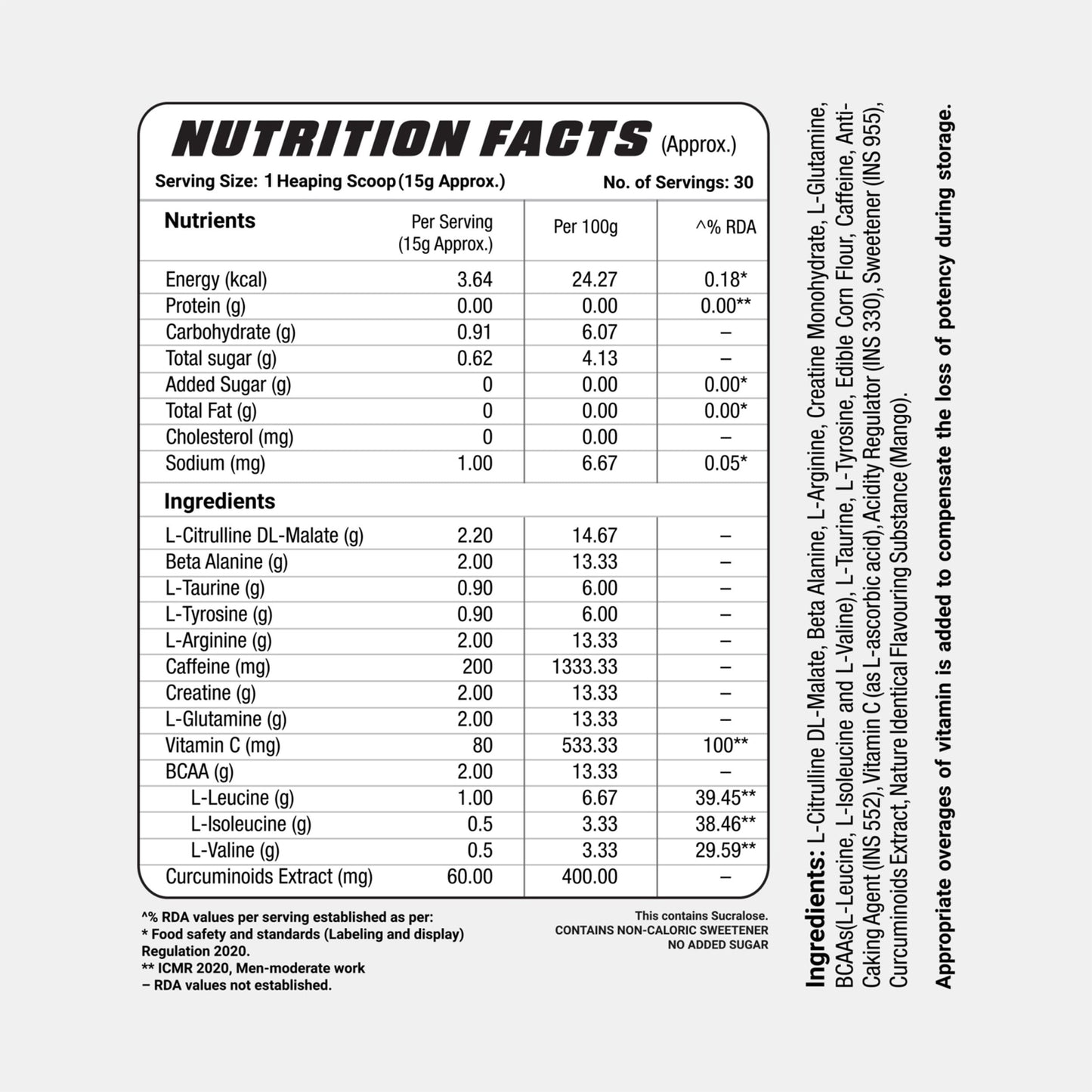 PowerHouse -Mango 450g - 2X Nutrition