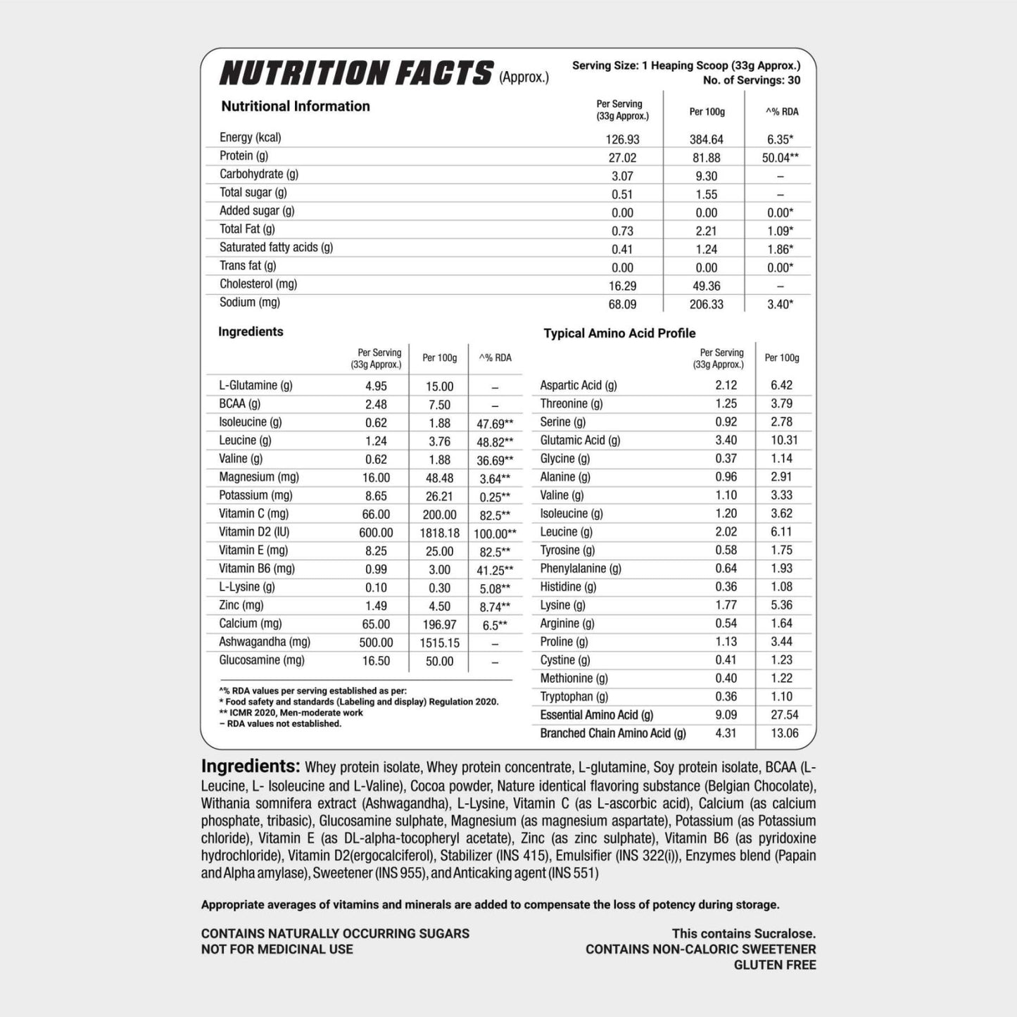 IsoMagic (Belgian Chocolate-1kg) - 2X Nutrition