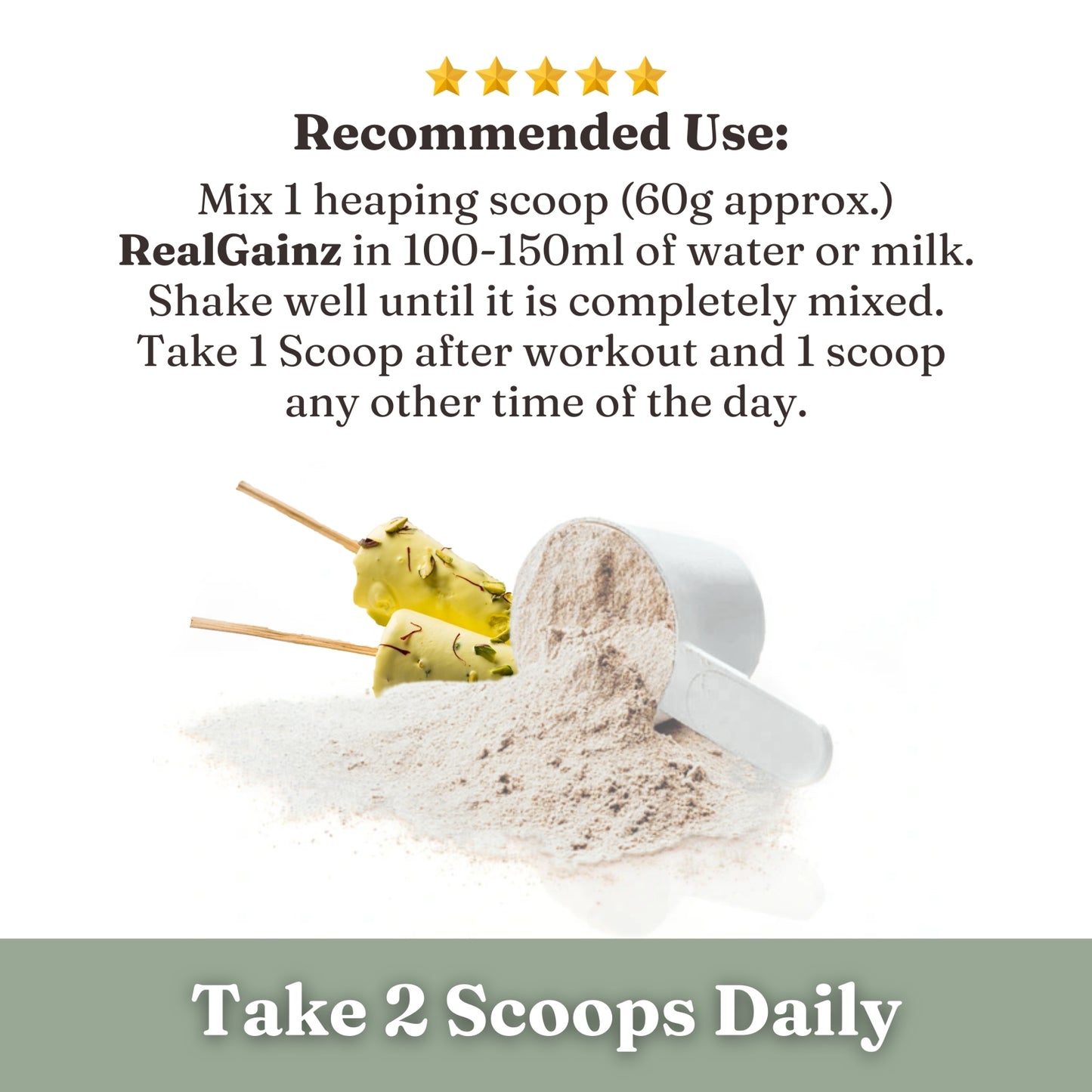 RealGainz (Kulfi- 2kg) - 2X Nutrition