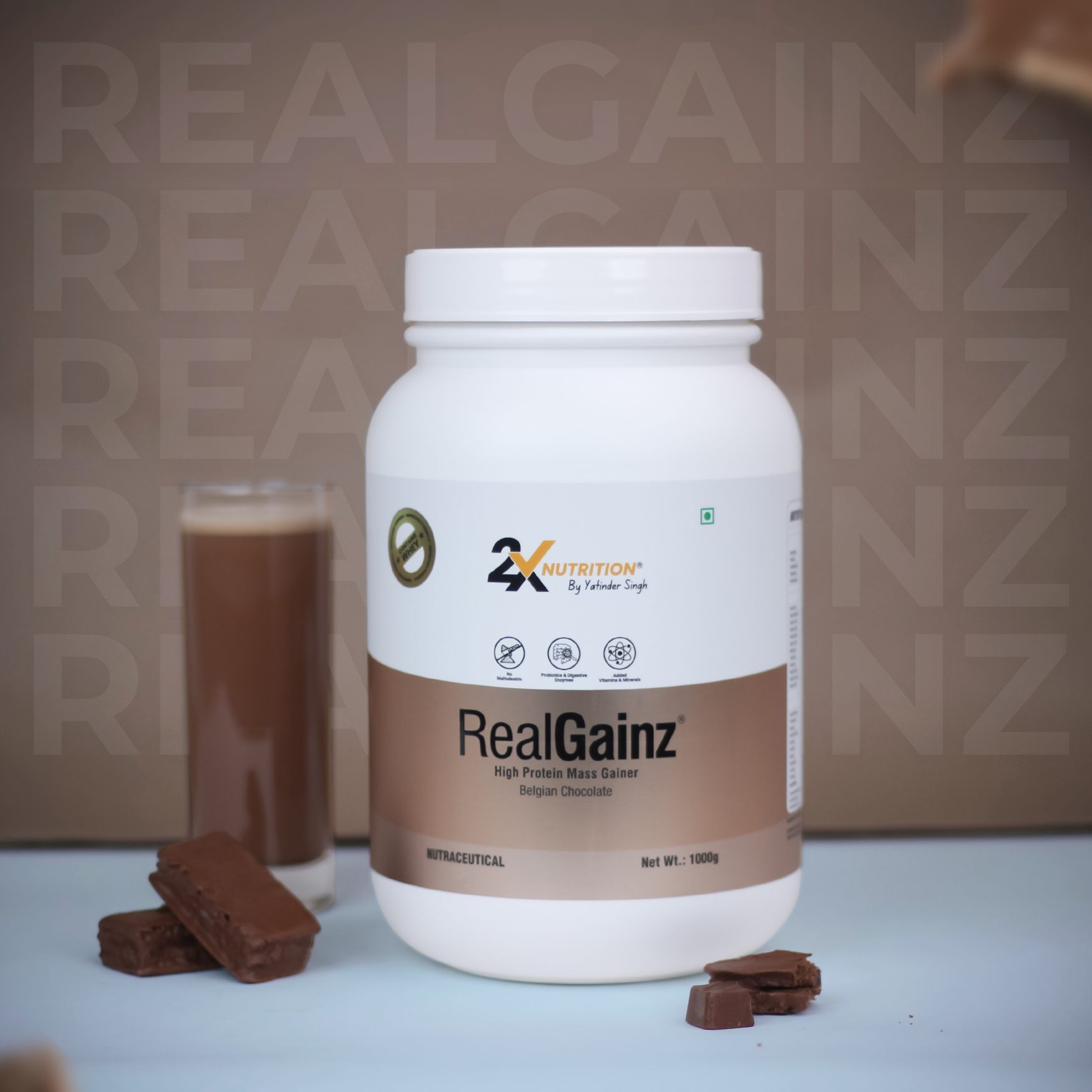 RealGainz - (Belgian Chocolate) 1Kg