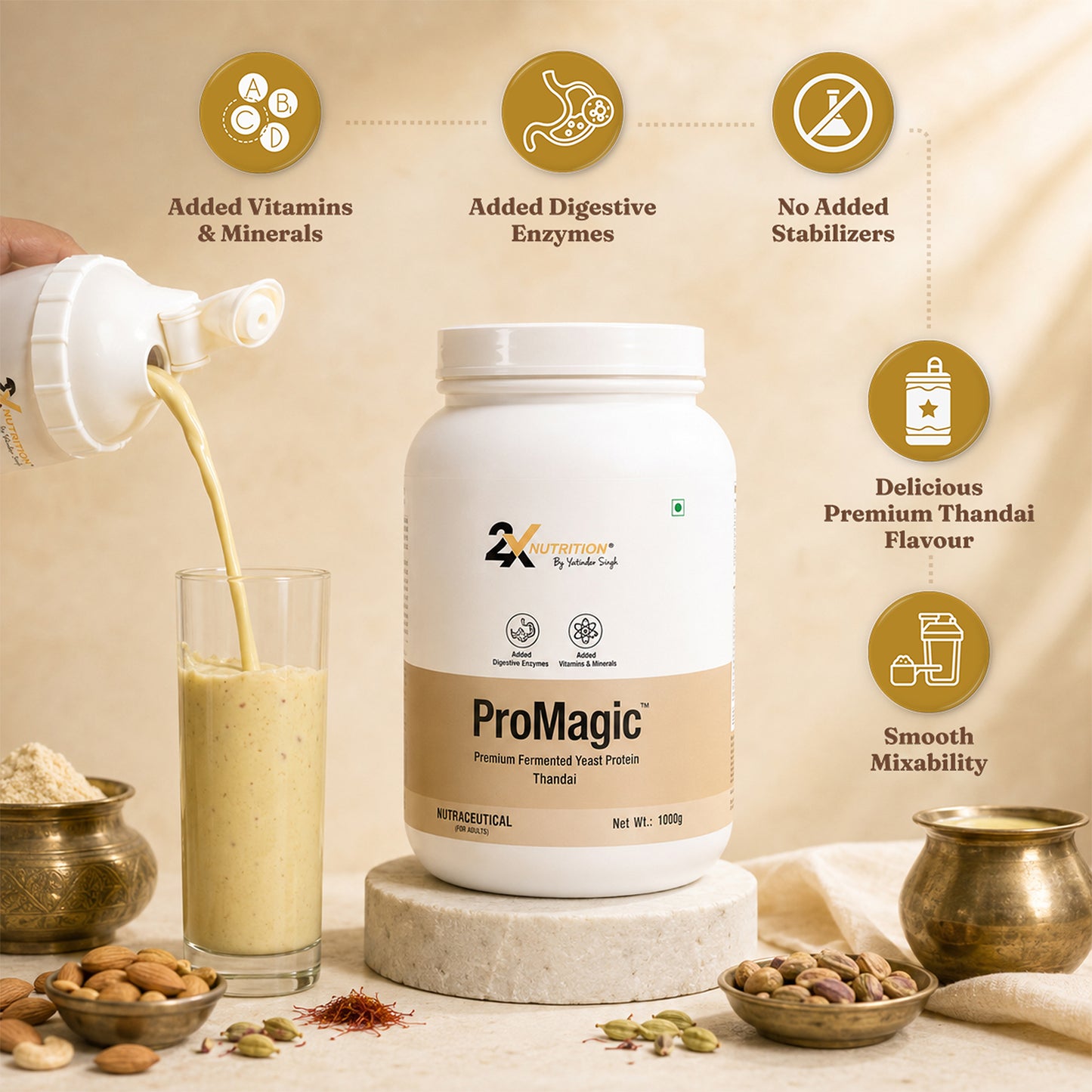ProMagic, Premium Fermented Yeast Protein (1kg)