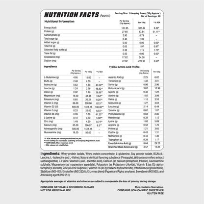 IsoMagic, Premium Whey Isolate Blend (Pineapple-2kg)