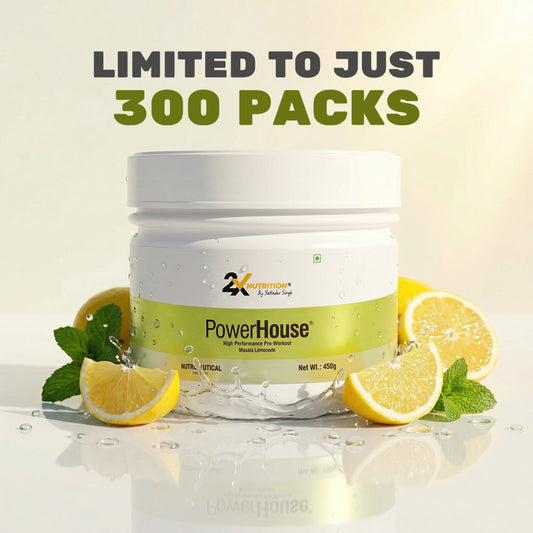 PowerHouse, High-performance Pre-workout (Masala Lemonade- 450g)