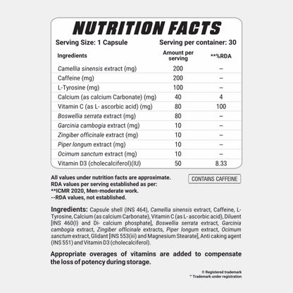 MetaBoost, Natural & Thermogenic Fat Loss Supplement