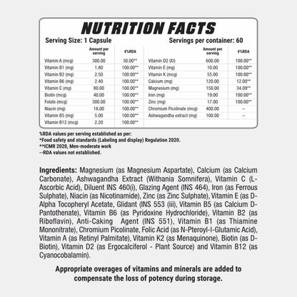 Vitammune, Multivitamins & minerals Capsule