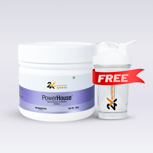 PowerHouse, High-performance Pre-workout (Blueberry- 450g)