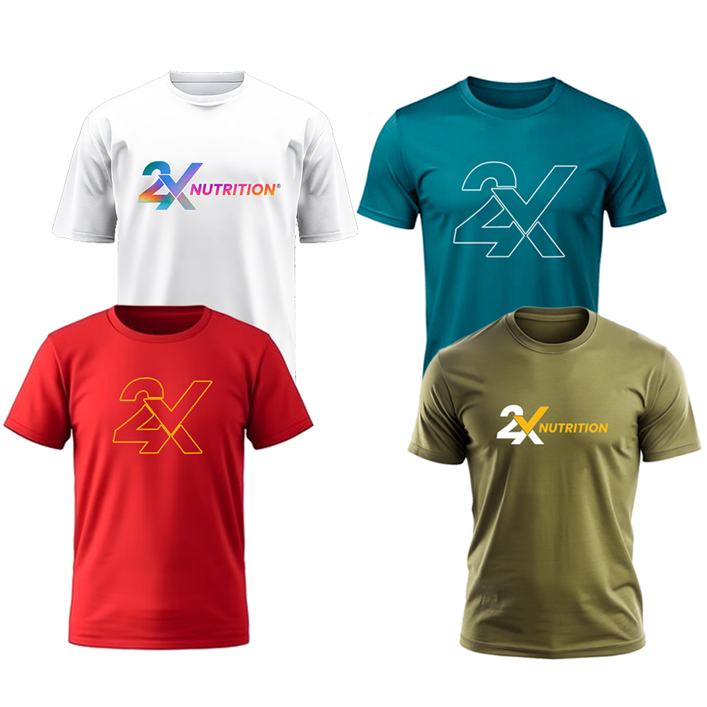 Men Dry-Fit T-shirt (Pack of 1) - 2X Nutrition